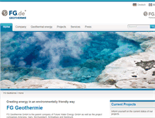 Tablet Screenshot of fg-geothermie.de